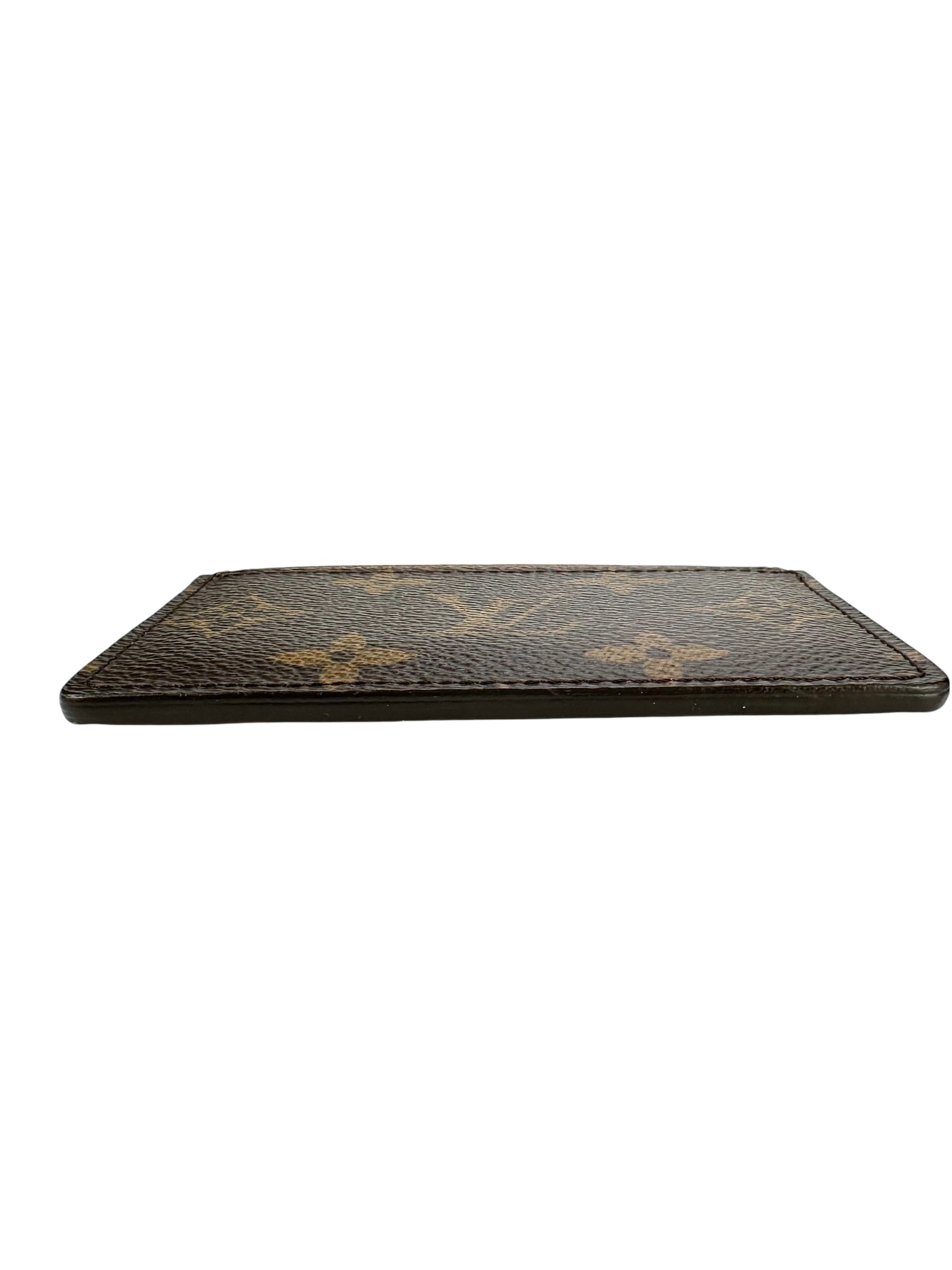 Louis Vuitton Monogram Coated Canvas Porte Carte Armagnac