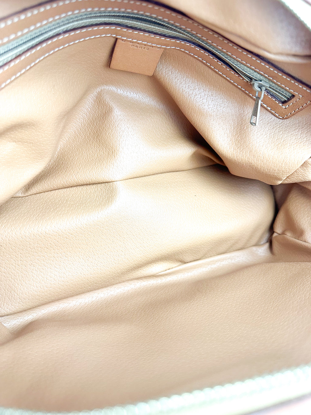 Celine Brown Macadam Coated Canvas Vintage Top Handle Bag