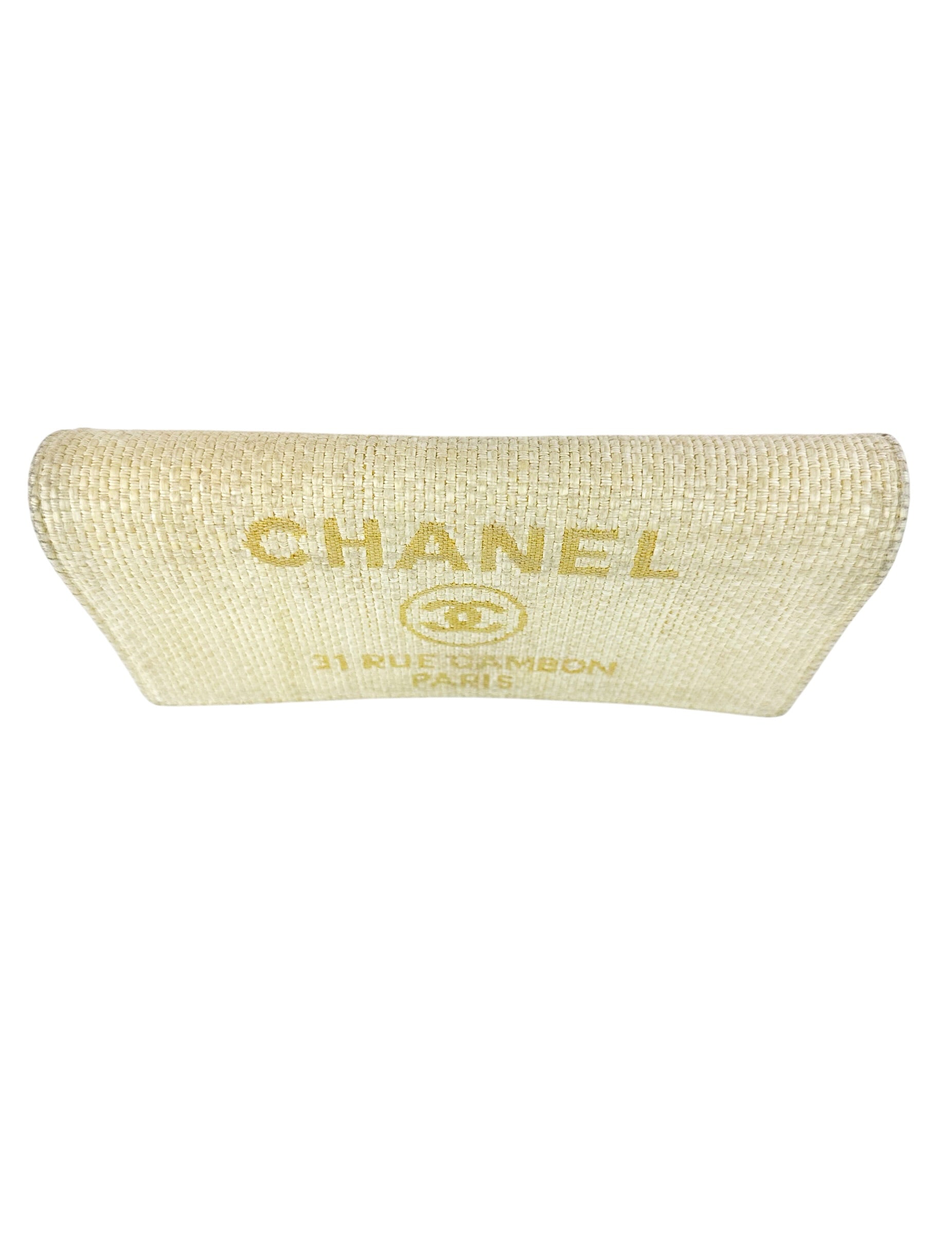 Chanel Yellow Tweed Cambon Long Wallet
