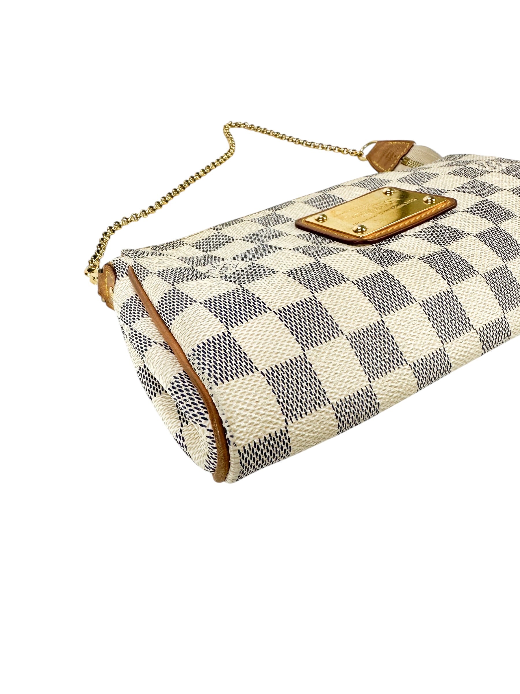 Louis Vuitton Damier Azur Coated Canvas Eva Handbag