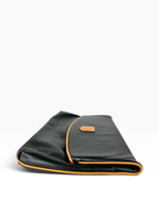 Celine Black Leather Triomphe Clutch