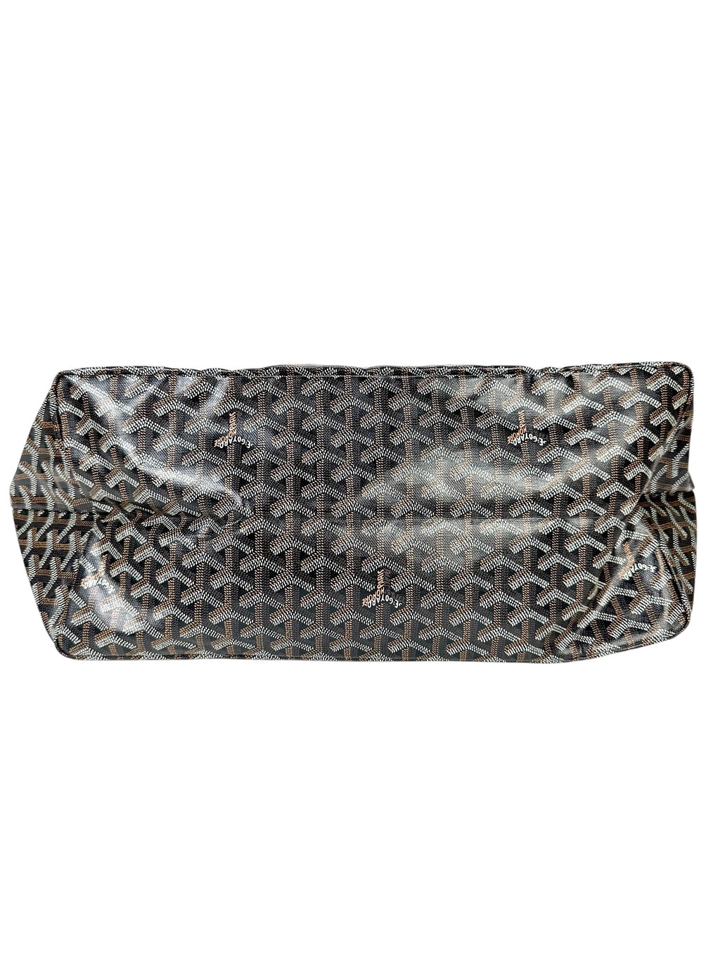 Goyard  Black Coated Canvas St Louis GM Tote