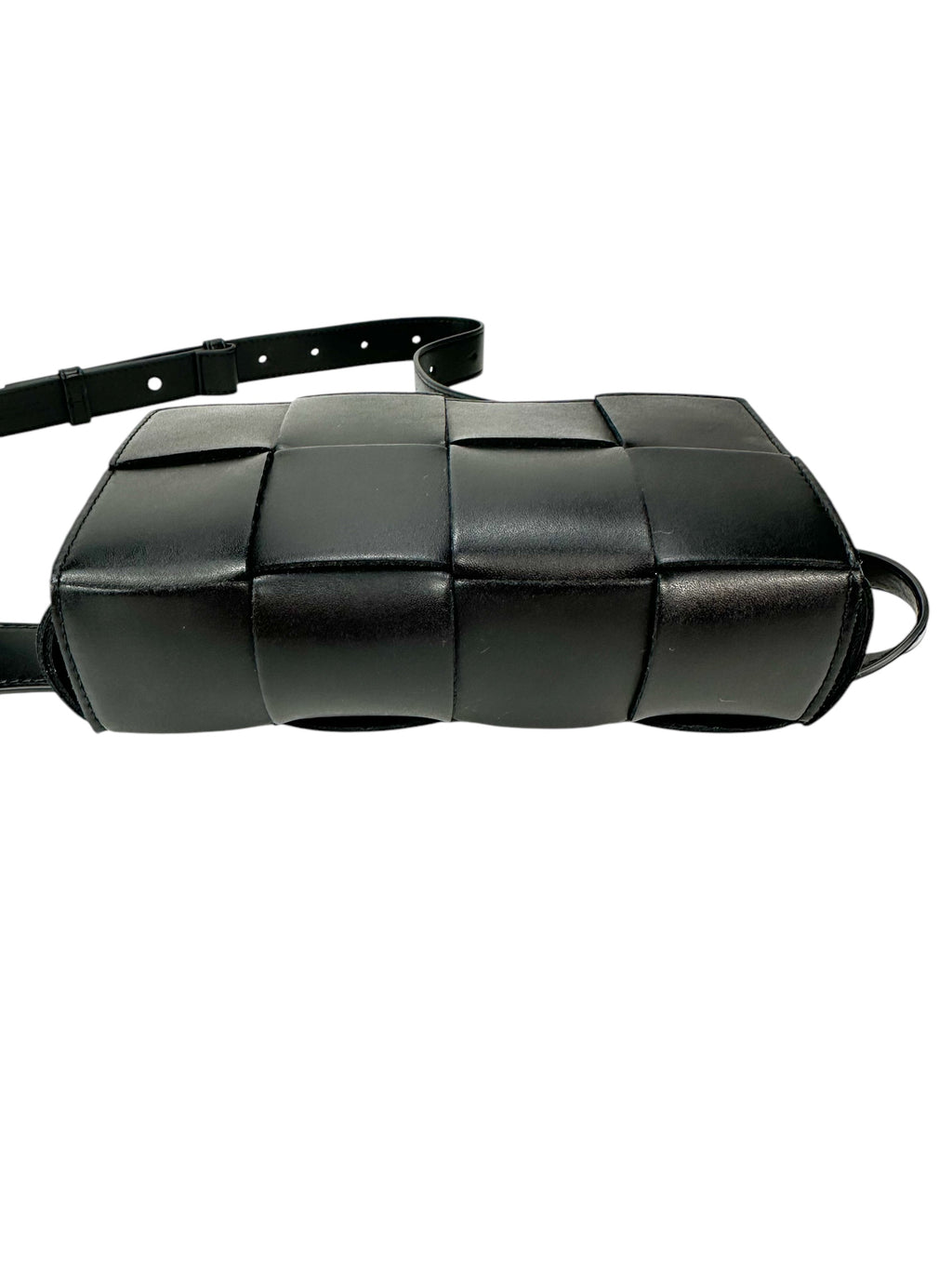 Bottega Veneta Black Leather Casette Belt Bag