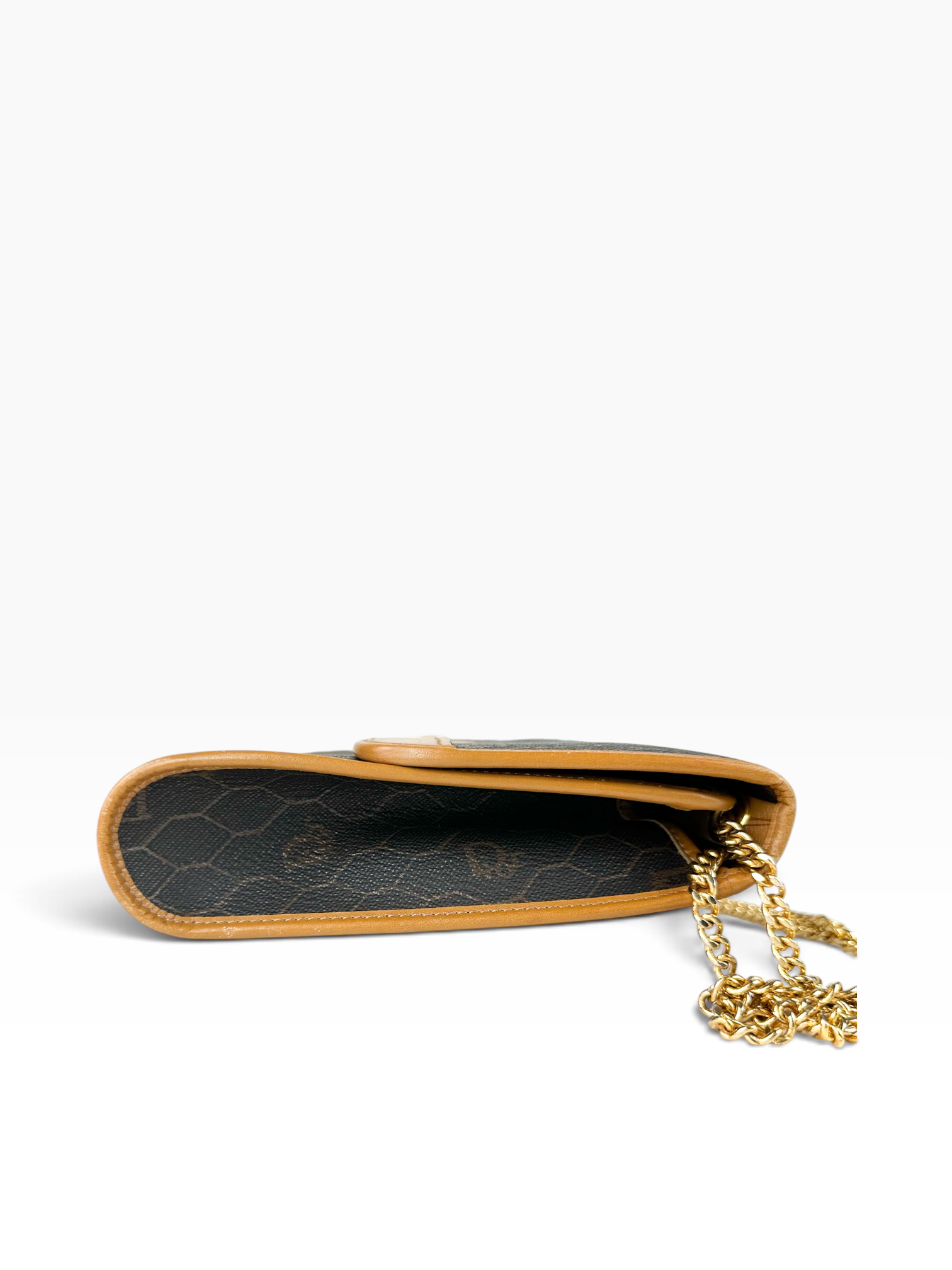 Christian Dior Brown Signature Honeycomb Vintage Bag
