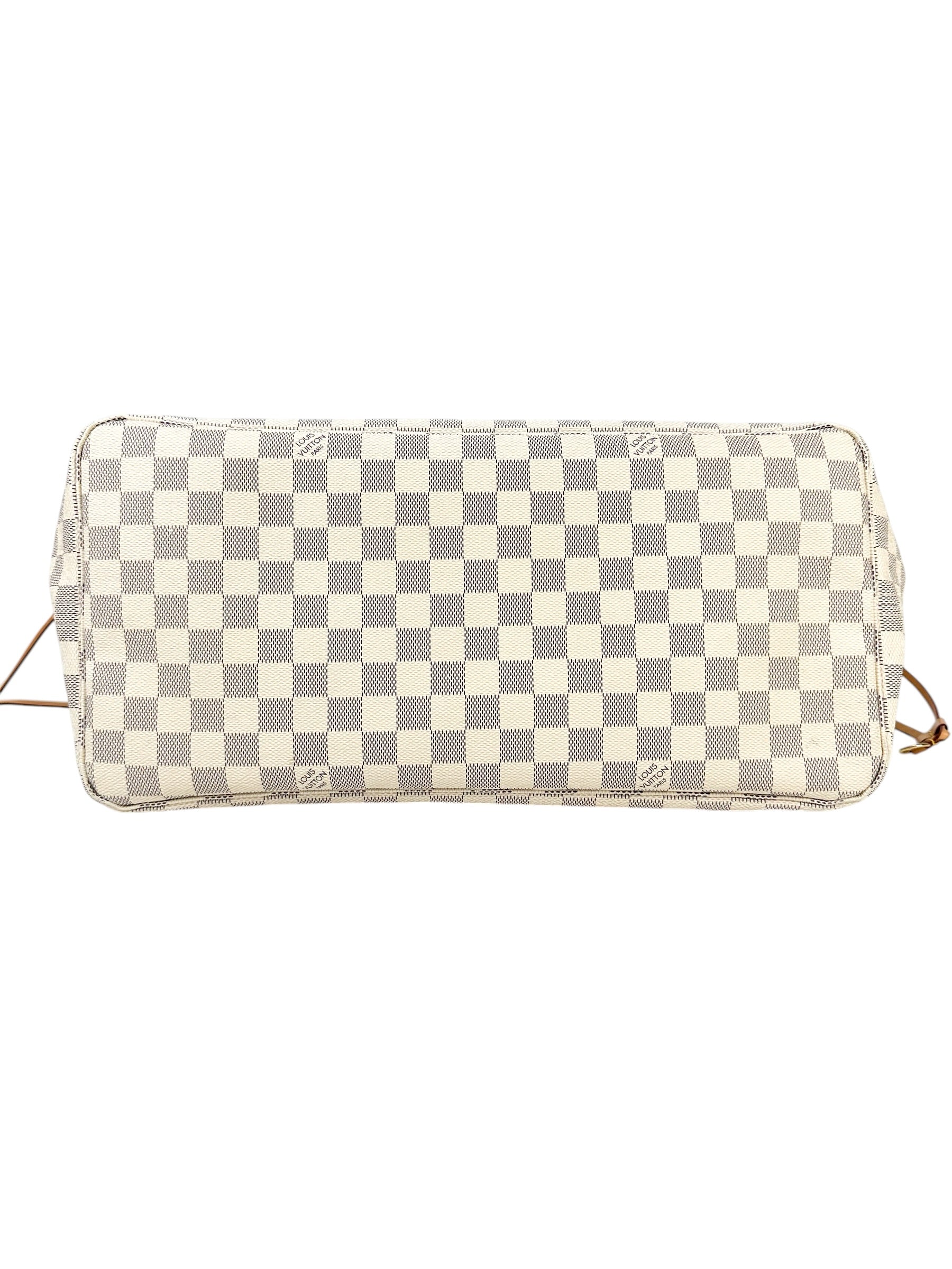 Louis Vuitton Coated Canvas Damier Azur Handbag GM