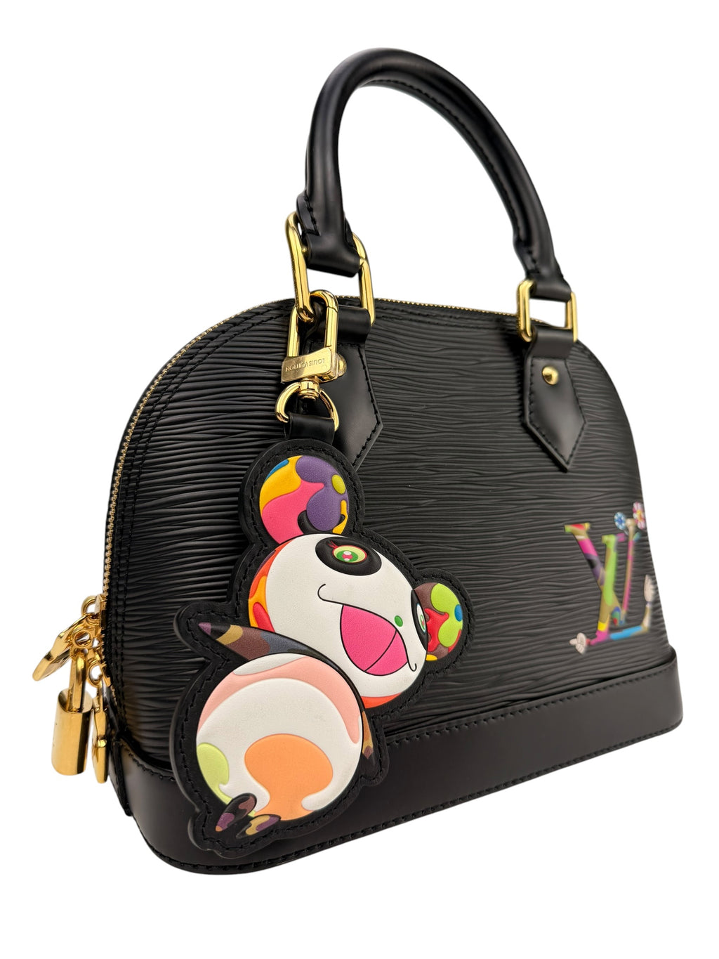 Louis Vuitton Murakami Black Epi Leather ALma BB
