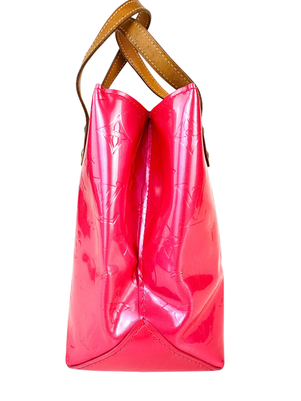 Louis Vuitton Rose Pop Vernis Leather Reade PM