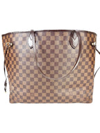 Louis Vuitton Coated Canvas Damier Ebene Neverfull GM
