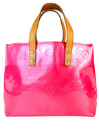 Louis Vuitton Rose Pop Vernis Leather Reade PM