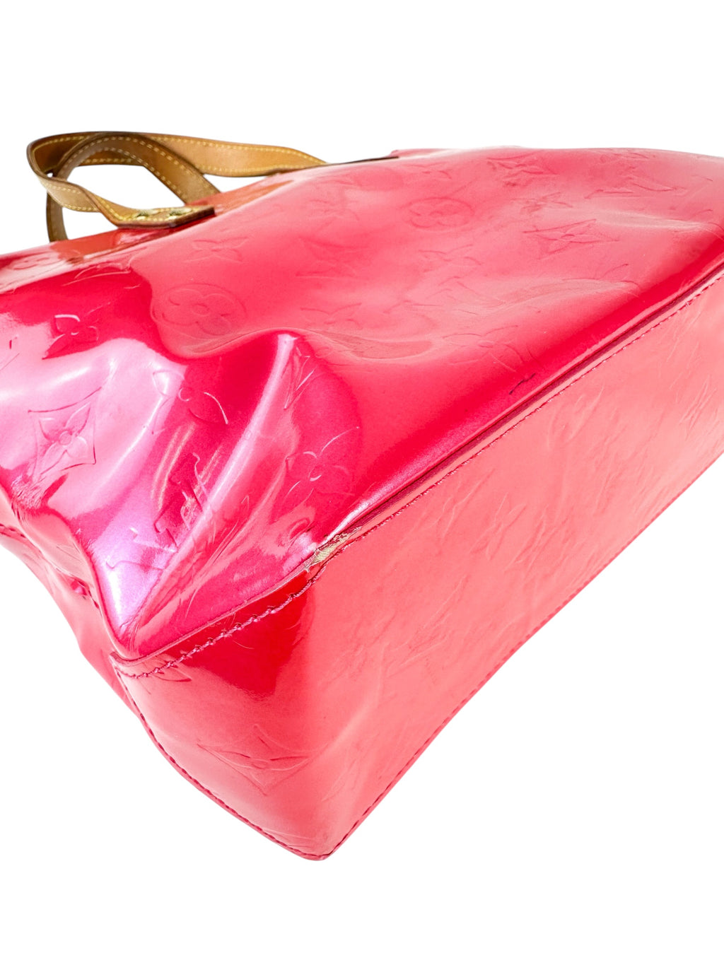 Louis Vuitton Rose Pop Vernis Leather Reade PM