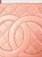 Chanel Pink Caviar Leather Medallion Tote