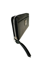 Louis Vuitton Black Pebbled Leather Lock Me Long Wallet