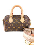 Louis Vuitton Monogram Coated Canvas Speedy 20 Bandouliere 20