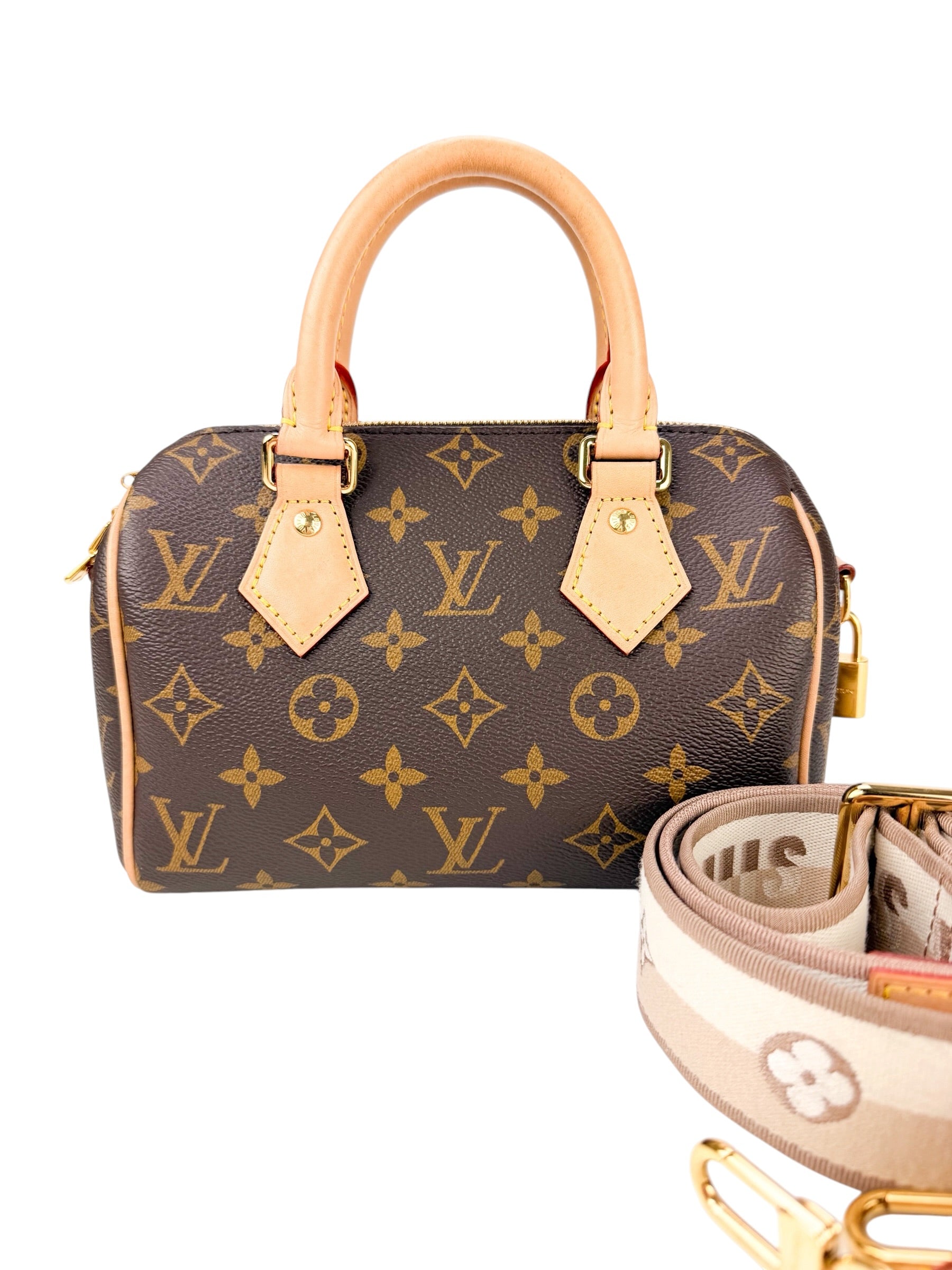 Louis Vuitton Monogram Coated Canvas Speedy 20 Bandouliere 20
