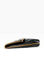 Celine Black Leather Triomphe Clutch