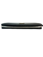 Louis Vuitton Black Pebbled Leather Lock Me Long Wallet