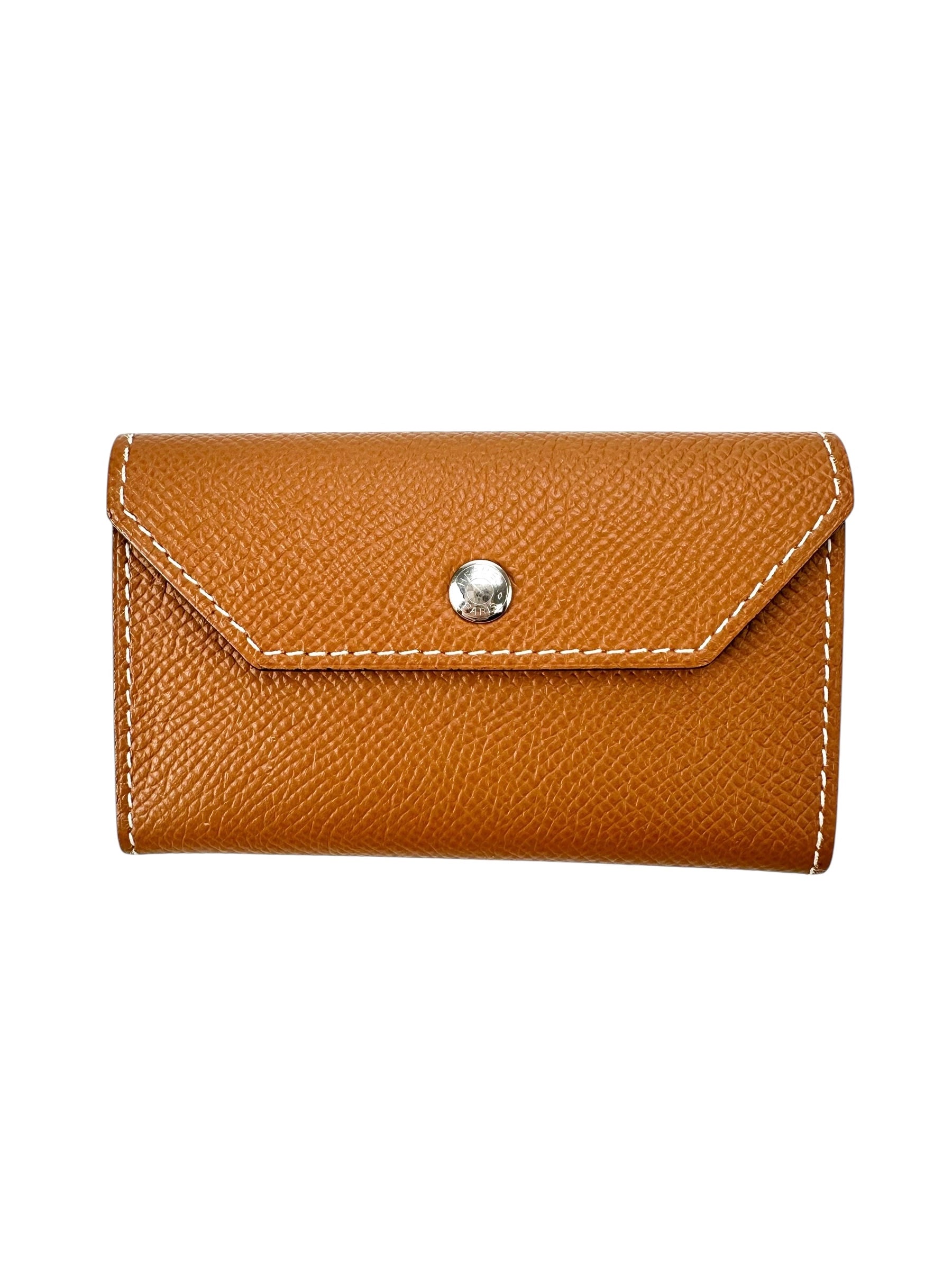 Hermes Gold Epsom Leather Kelly Pocket Belt