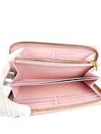 Louis Vuitton Pink Yellow Coated Canvas By The Pool Full Sized Wallet