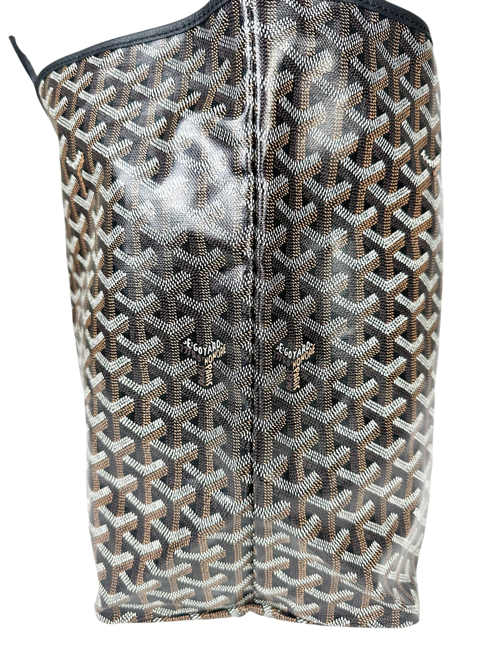 Goyard  Black Coated Canvas St Louis GM Tote