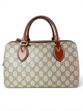 Gucci Brown GG Supreme Coated Canvas Two Way Bag