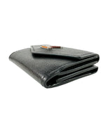 Louis Vuitton Black Pebbled Leather Portefeuille Compact Wallet