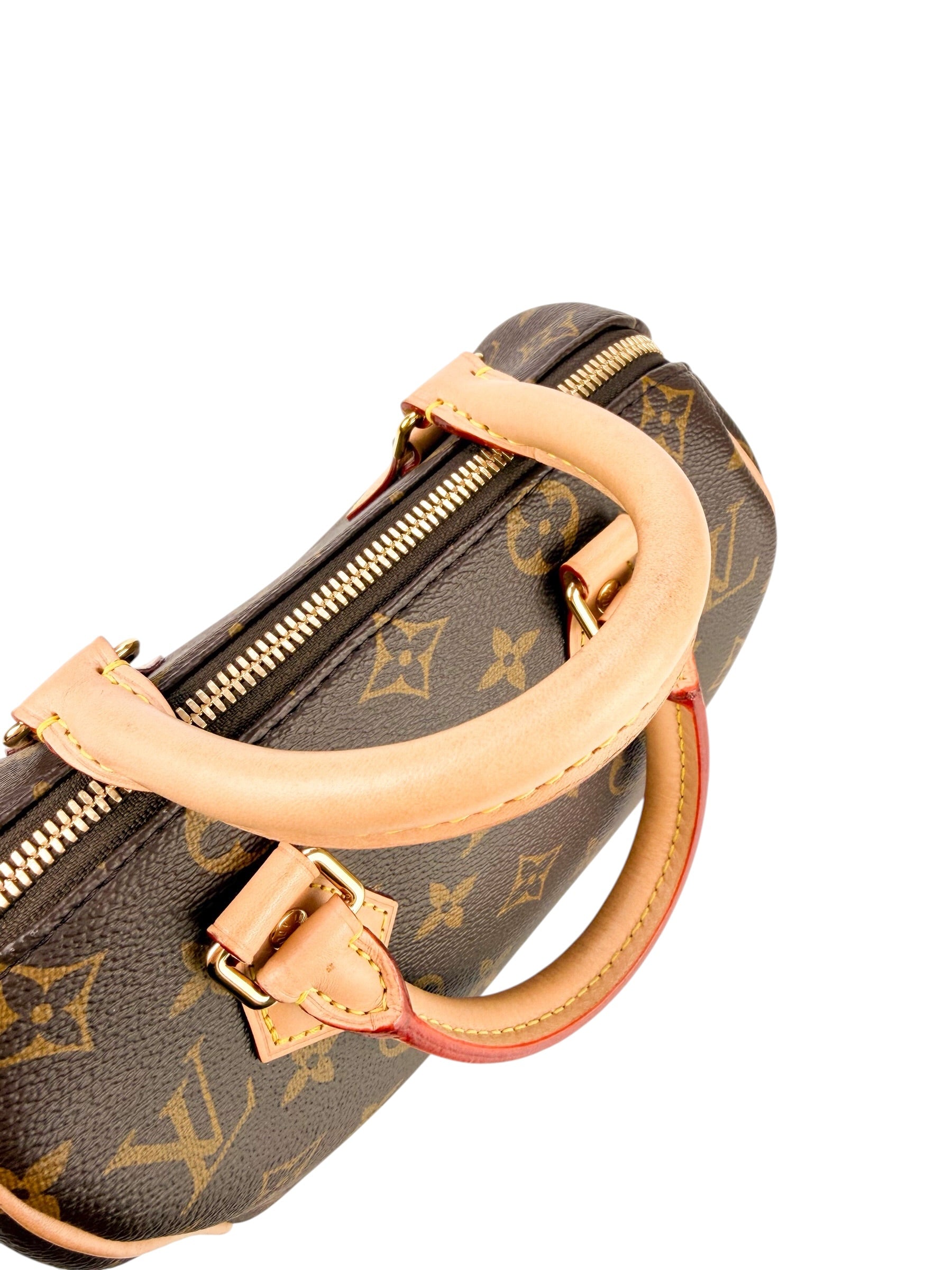 Louis Vuitton Monogram Coated Canvas Speedy 20 Bandouliere 20