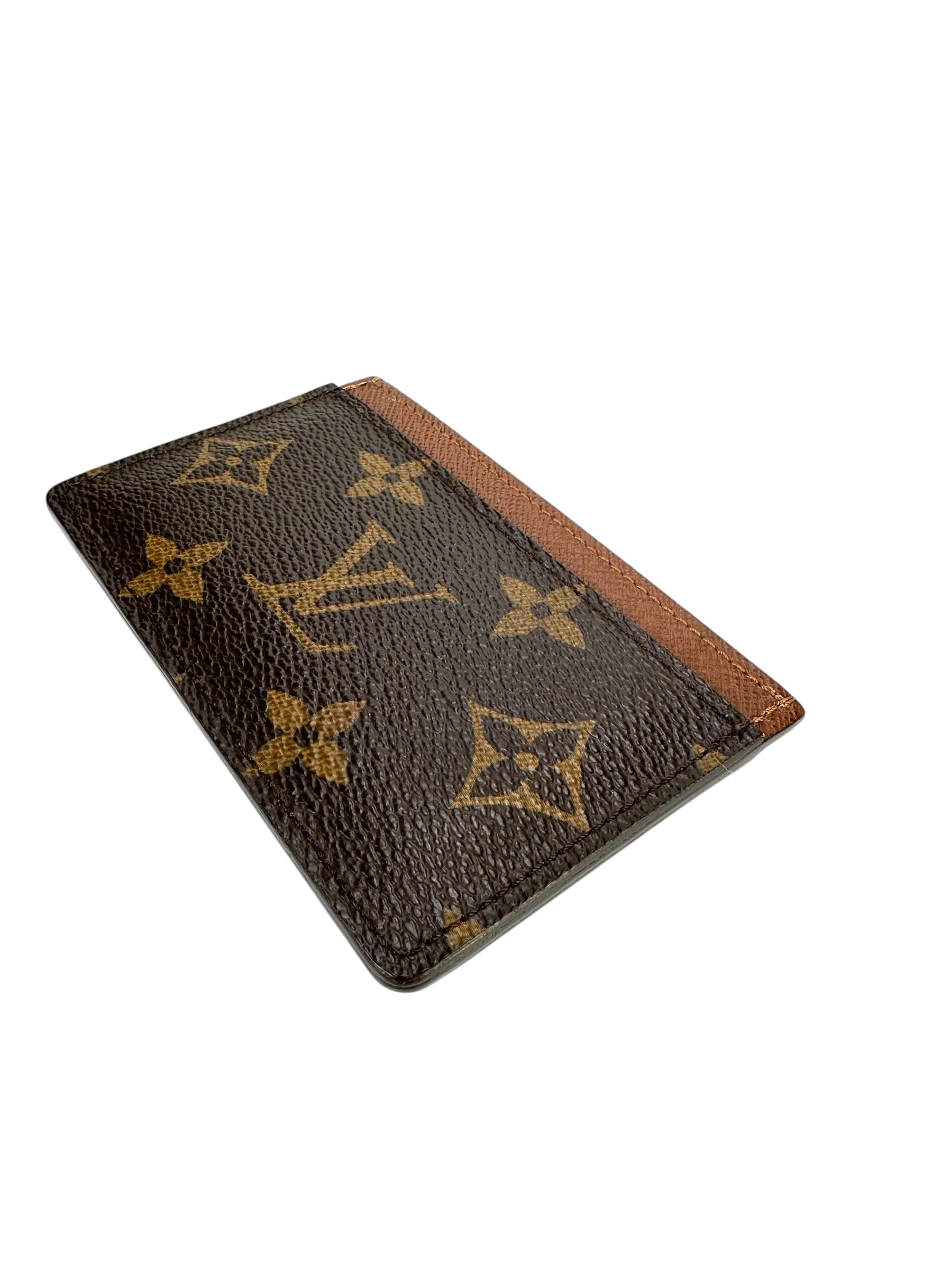 Louis Vuitton Monogram Coated Canvas Porte Carte Armagnac