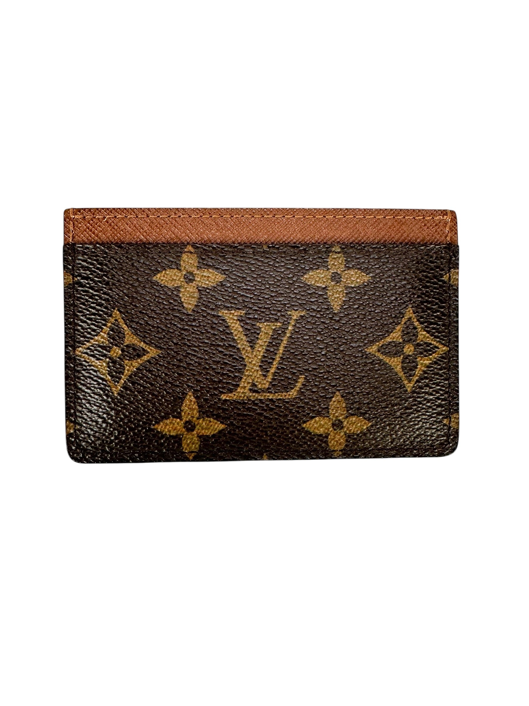 Louis Vuitton Monogram Coated Canvas Porte Carte Armagnac