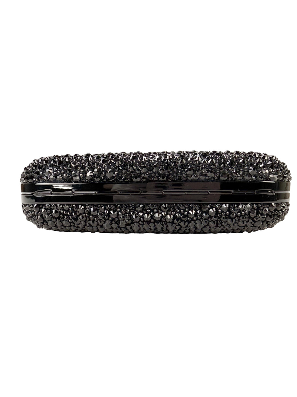 Alexander McQueen Black Crystal Kuckleduster Clutch