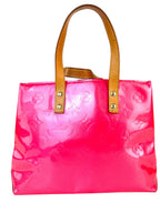 Louis Vuitton Rose Pop Vernis Leather Reade PM