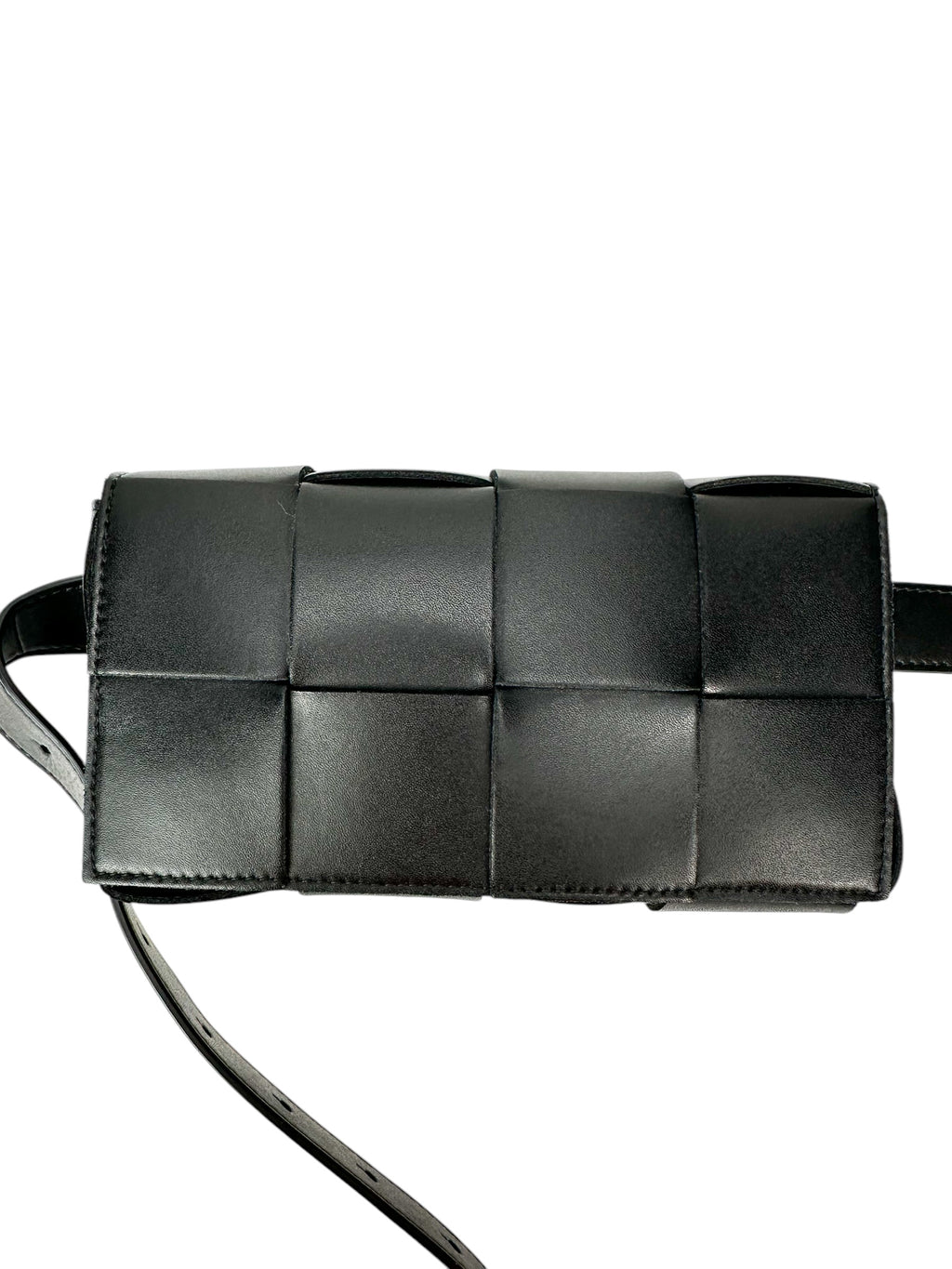 Bottega Veneta Black Leather Casette Belt Bag