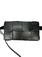 Bottega Veneta Black Leather Casette Belt Bag