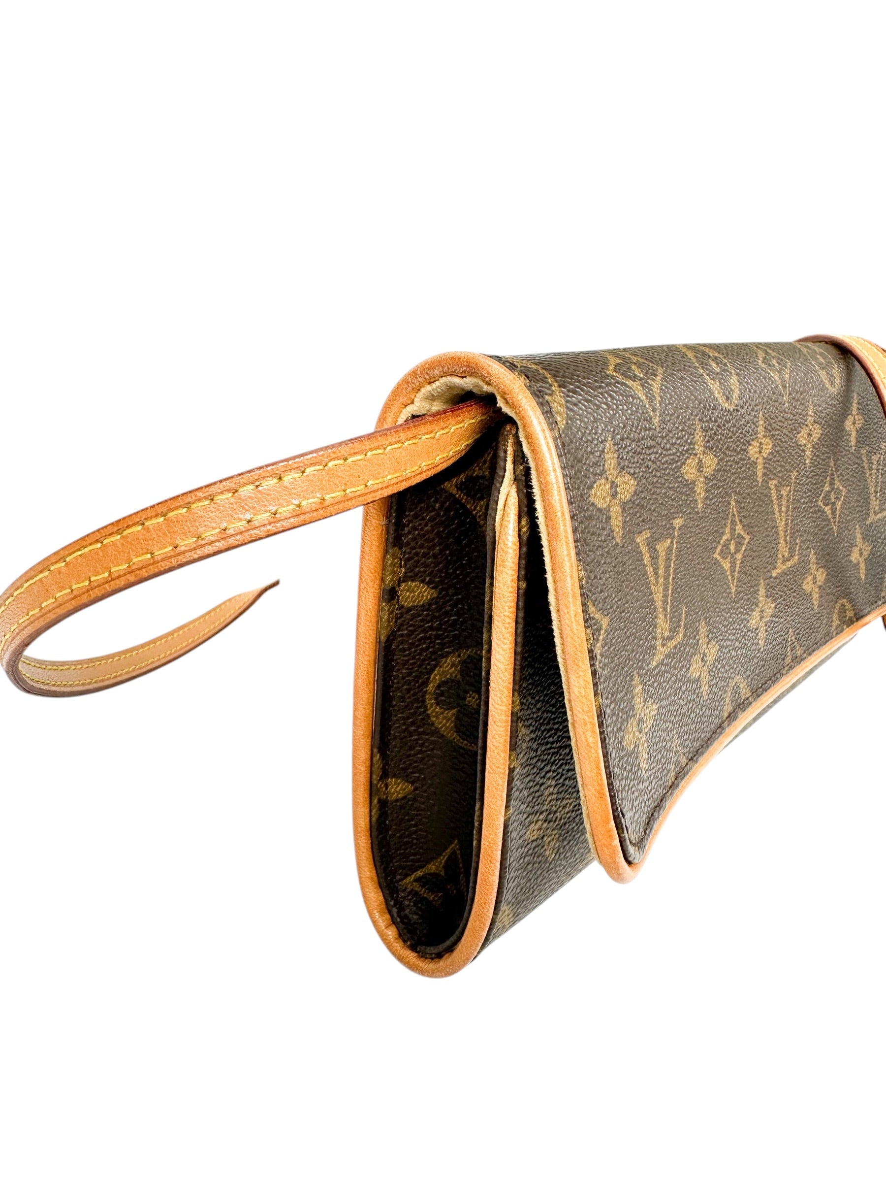 Louis Vuitton Monogram Coated Canvas Twin Pochette GM