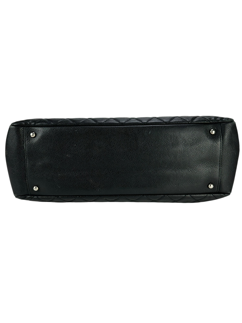 Chanel Black Caviar Leather Grand Shopping Tote